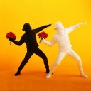 Blomsterkasterstatuette 21,5 cm 3