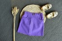 Blomstret bluse og nederdel til piger 4