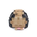 Bloque de equilibrio del casco con bolsillo para batería Colores neutros Sistema de equilibrio para visión nocturna y accesorios Bolsillo adicional para contrapeso 2