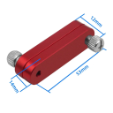 Bloque de posicionamiento para reglas de acero de 0-3 mm Fijación fuerte y ajuste preciso Porta-reglas de 0-30 mm Mecanismo de sujeción 4