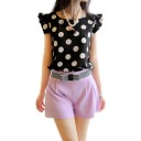 Blouse à pois pour femmes 2
