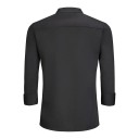 Blouse de chef à manches longues col montant boutons poches coton polyester vêtement de travail de cuisine tenue gastronomique 6