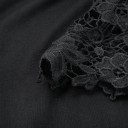 Blouse noire pour femmes en grandes tailles 4