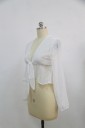 Blouse sexy blanche pour femmes 2