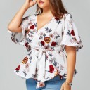 Blouse with Bow in Plus Sizes 4
