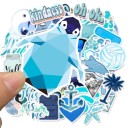 Blue Stickers 50 pcs E190 2