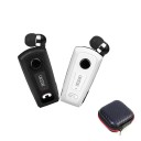 Bluetooth 4.1 Handsfree Earbud Headset for Calls with Zip Case Range 10 m Battery 80 mAh Battery Life 5 Hours Dimensions 5.5 x 2.7 x 1.5 cm 3