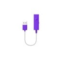 Bluetooth 4.2 audio adaptér pre bezdrôtový prenos zvuku Dosah 10 m Zásuvka jack 3,5 mm USB na 15 cm káblu Káble jack a RCA v balení 3