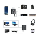 Bluetooth 5.0 -lähetin-vastaanotin 3,5 mm:n liitäntä USB-langaton sovitin television kuulokkeille ja kaiuttimelle, vahvempi yhteensopivuus stereoäänen 3