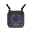Bluetooth 5.0 lydsender til trådløse hovedtelefoner og højttalere Optisk og koaksial indgang Jack 3,5 mm Tilslutning af 2 enheder Rækkevidde 10 m 1