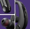 Bluetooth 5.0 vezeték nélküli fülhallgató, amely a fül mögött viselhető, ABS műanyag dugóval Mikrofon a hívásokhoz Zene- és hívásvezérlés 200 4