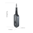 Bluetooth 5.1 Audioadapter 3,5 mm und Typ-C Sender und Empfänger Kabelloser AUX-Adapter für PC TV-Lautsprecher Auto Kompakte Akkulaufzeit 140 mAh 6