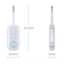 Bluetooth 5.3 Audio Adapter 2 in 1 AUX 3.5 mm Receiver Transmitter HiFi Stereo Microphone Car TV PC Headphones Speaker Airplane Amplifier 6