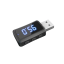 Bluetooth 5.3 FM adó és vevő autós USB audio adapterhez, mini tápegység, 5V-os kihangosító hívás, FM rádió lejátszás, szünet, hívás 2