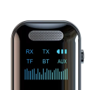 Bluetooth 5.4 Audio Adapter 2 in 1 Receiver Transmitter AUX 3.5 mm Type-C LED Display TF Card Car Headphones Speaker HiFi Wireless 10 m 200 mAh 7