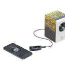 Bluetooth 5.4 audio adaptér 2 v 1 Přijímač Vysílač AUX 3,5 mm Typ-C LED displej TF karta 10 m 200 mAh 3