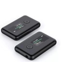 Bluetooth audio adapter with display and 250 mAh battery Bluetooth 5.0 Range 10 m 3.5 mm jack socket ABS plastic Dimensions 6.2 x 4 x 1 cm 2
