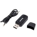 Bluetooth Audio Empfänger für Auto und Lautsprecher Verbindung über AUX mit 3,5 mm Klinke Stromversorgung über USB Reichweite bis zu 10 m Inklusive 2