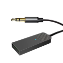 Bluetooth AUX-adapter USB naar 3,5 mm draadloze audio-ontvanger 5.5 HiFi-transmissie Muziek voor in de auto Handsfree muis toetsenbord luidspreker 3