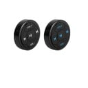 Bluetooth dálkový ovladač hudby s tlačítky hlasitosti a přehrávání Dosah 10 m Baterie CR2032 v balení Rozměry 3,8 x 3,8 cm Plast ABS Černý 2