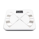 Bluetooth digitális mérleg zsírméréssel, USB-n újratölthető fürdőszobamérleg mobilalkalmazással Pontos mérés kg-ban és hőmérsékletkijelzés 2