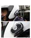 Bluetooth-Gegensprechanlage V8 mit Soft- und Hard-Mikrofonen IPX6 850 mAh 13 h Akkulaufzeit Wasserdicht Gegensprechanlage für zwei Helme FM GPS MP3 5