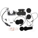 Bluetooth handsfree kit for motorcycle helmets Two speakers Microphones on a flexible arm and on a cable Connection of multiple devices Noise 2