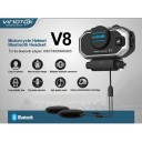 Bluetooth handsfree kit for motorcycle helmets Two speakers Microphones on a flexible arm and on a cable Connection of multiple devices Noise 3
