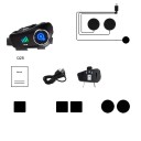 Bluetooth Headset Q28 MAX with Camera for Full-Face Helmet 1960x1080P IP65 WiFi 50 h Battery Life Soft Microphone No Intercom 3