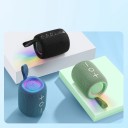 Bluetooth-högtalare 12 W 360° ljud IPX7 LED-belysning 12 h uppspelning Mini bärbar trådlös högtalare 2