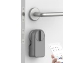 Bluetooth inteligentný zámok na dvere 135 x 60 x 45 mm aplikácia Tuya Smart Life Android iOS šedý pre domácnosť 2