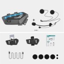 Bluetooth intercom FreedConn FX voor helm met Qualcomm BT 5.0-chip IP67 1500 m Hi-Res audio Muziek delen Ruisonderdrukking 30 uur batterijduur 2