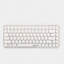 Bluetooth klawiatura z okrągłymi klawiszami w retro stylu Kompaktowe angielskie układ QWERTY z klawiszami strzałek Na baterie AAA Plastik ABS 1