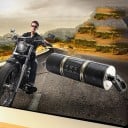 Bluetooth Lautsprecher für Motorräder mit Lenkerhalterung Zwei Lautsprecher und Steuerpanel Stromversorgung 12 V Kunststoff ABS Schwarze Ausführung 2