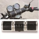 Bluetooth lejátszó motorra FM rádióval és két hangszóróval Vezérlőpanel Kormányra szerelés 12 V tápellátás Méretek 21 x 6 cm 2