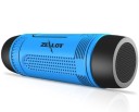 Bluetooth Speaker with LED Torch and Carabiner for Bike and Backpack Waterproof and Shockproof 4000 mAh Battery Playback from microSD and AUX 3