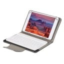 Bluetooth tastatur med etui til tabletter på 9 til 10 tommer Membrantaster Lithiumbatteri Micro USB stik Etui i PU læder 5