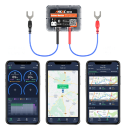 Bluetooth tester autobaterie ANCEL BM200 12 V bezdrátový monitor stavu baterie s aplikací a záznamem jízd průhledný na auta i obytné vozy 7
