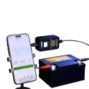 Bluetooth tester autobaterie KONNWEI BK300 12 V 24 V bezdrátový monitor stavu baterie s aplikací černý na auta motocykly i nákladní vozy 2