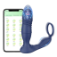 Bluetooth-Vibrator mit doppelter Stimulation für Männer, wasserdichter Rotationsvibrator mit 9 Vibrationsmodi, Vibrator mit Telefonfernbedienung, 15 x 3,1 x 12 cm 3