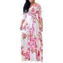 Blumenmuster Kleid in Übergrößen 4