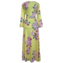 Blumenmuster Kleid in Übergrößen 10