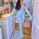 Blumenoverall für Damen mit Rüschen 2