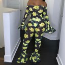 Blumenoverall für Damen mit Rüschen 4