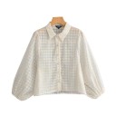 Blusa da donna con bottoni Rose 1