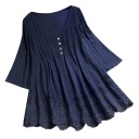 Blusa da donna con pizzo A158 7