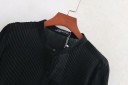 Blusa da donna plissettata con manica lunga arricciata Colletto Chiusura con bottoni Classica vestibilità più ampia Materiale piacevole 4