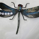 Blusa da donna trasparente con libellule 3