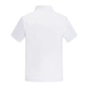 Blusa de cozinheiro de manga curta com gola de pérola e botões, com bolso, em poliéster, vestuário de trabalho para a cozinha, roupa gastronómica 6