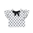 Blusa de menina com bolinhas e jeans 5